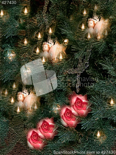 Image of christmas angel mosaic