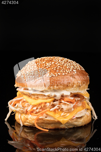 Image of Burger With Vegetables