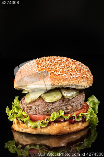 Image of Burger With Vegetables