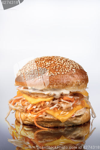 Image of Burger With Vegetables
