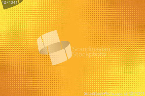 Image of Golden yellow orange pop art background with halftone effect