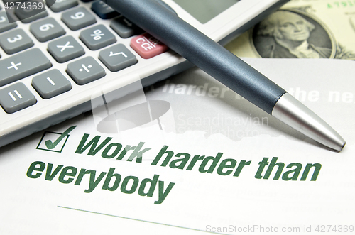 Image of Work harder than everybody