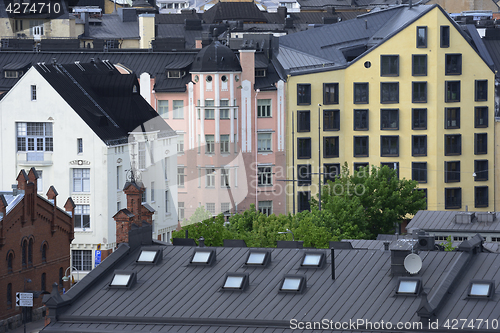 Image of view of Helsinki, roofs, attics, windows