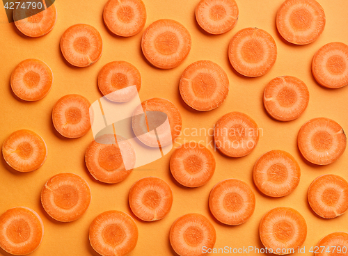 Image of orange color carrot background