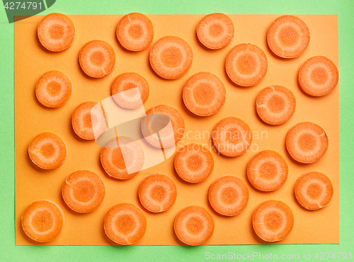 Image of orange color carrot background