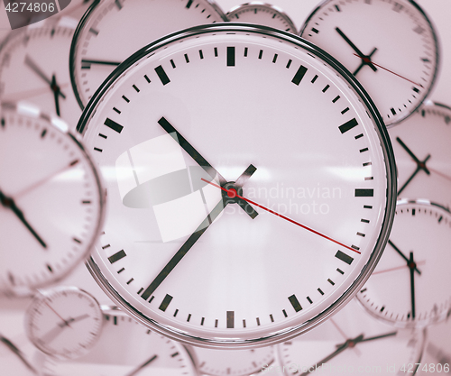 Image of Clock Background Abstract