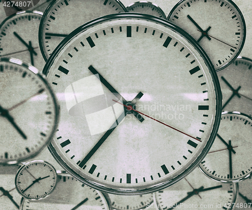 Image of Clock Background Abstract