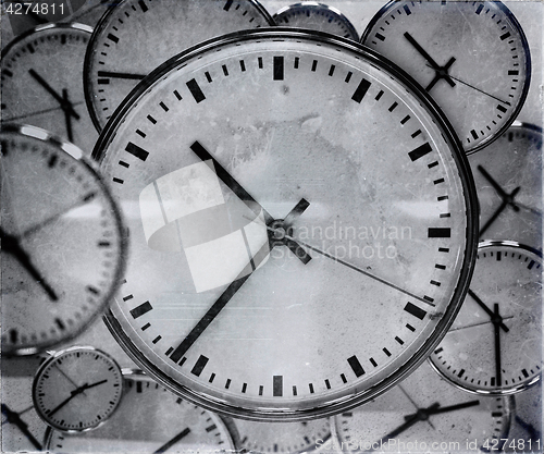 Image of Clock Background Abstract