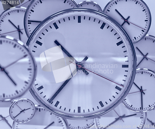 Image of Clock Background Abstract