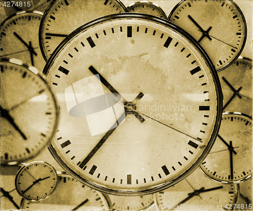 Image of Clock Background Abstract