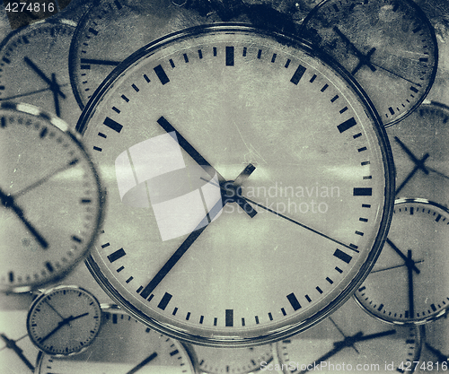 Image of Clock Background Abstract