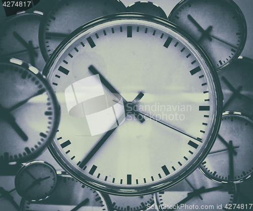 Image of Clock Background Abstract