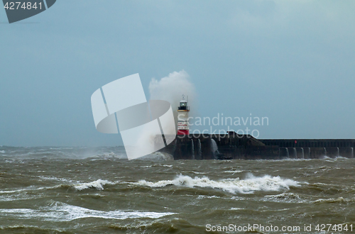 Image of Newhaven Lighthouse and Spray