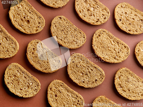 Image of pattern of sliced bread