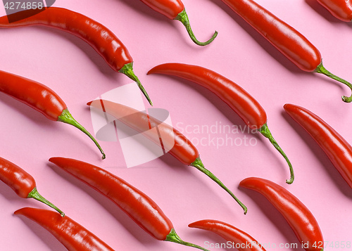 Image of pattern of red chili pepper