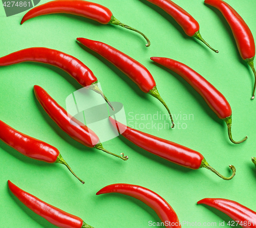 Image of pattern of red chili pepper