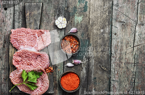 Image of Raw steak for steak