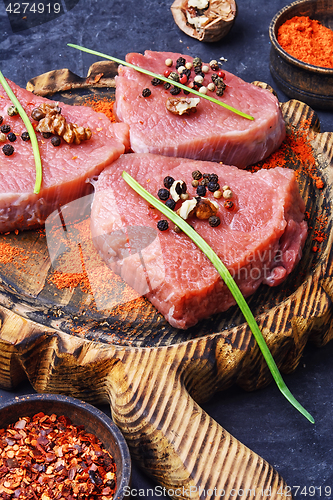 Image of Raw meat steak