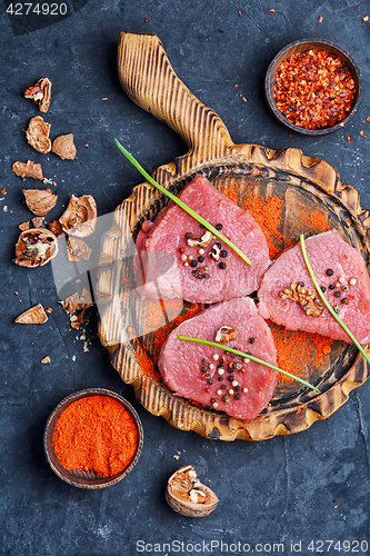 Image of Raw meat steak