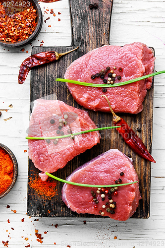 Image of Raw meat beef