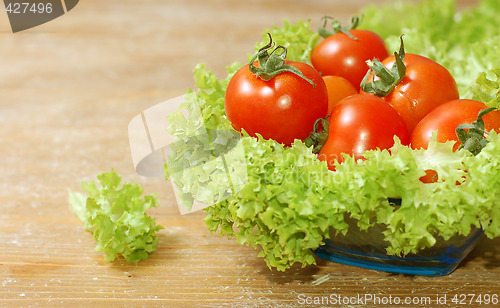 Image of Fresh salad with tomatoes