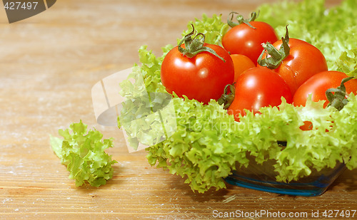 Image of Fresh salad with tomatoes