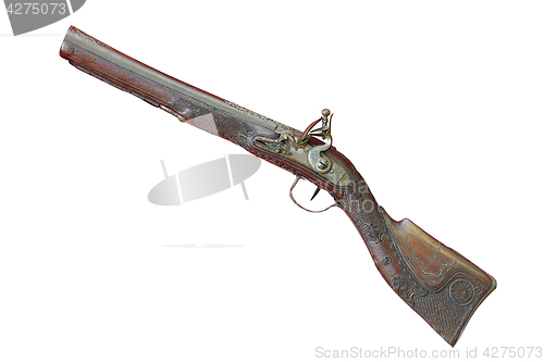 Image of old isolated beautiful shotgun