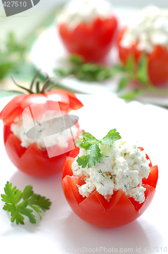 Image of Tomatoes Stuffed with Feta