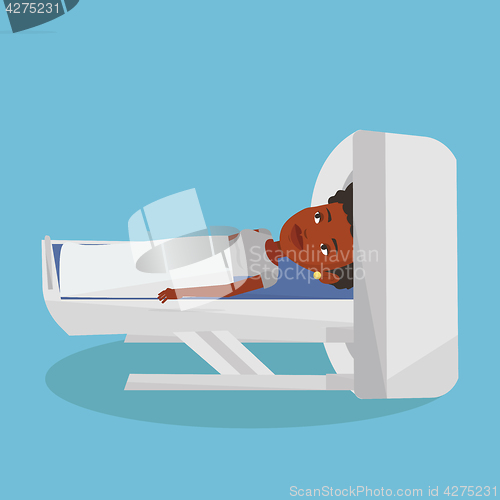 Image of Magnetic resonance imaging vector illustration.