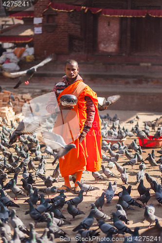 Image of Buddhist monk, Kathmandu