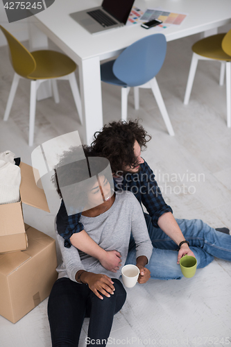 Image of Relaxing in new house