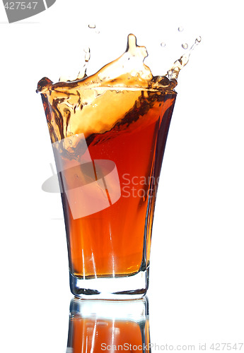Image of soft drink with a splash