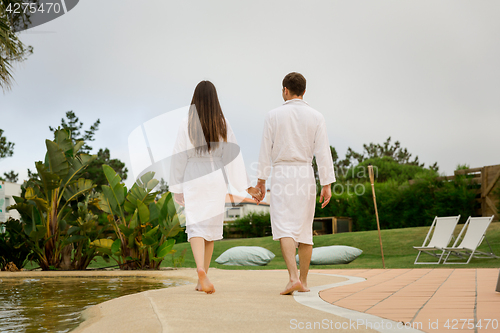 Image of Young couple in a hotel