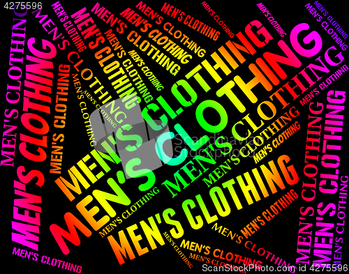 Image of Mens Clothing Indicates Male Man And Mans