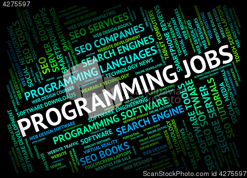 Image of Programming Jobs Represents Software Development And Career