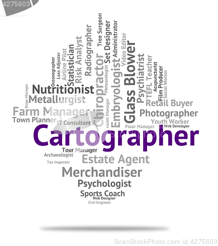 Image of Cartographer Job Represents Land Surveyor And Career