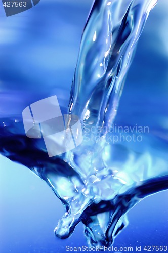 Image of Sparks of blue water