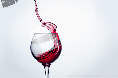 Image of The one wine glass against white