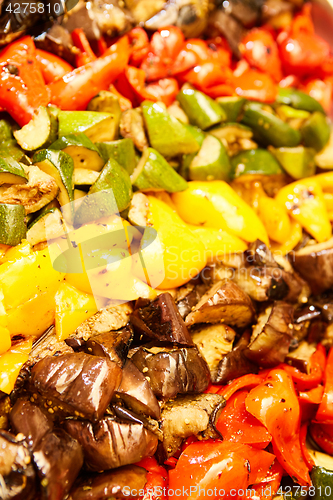 Image of Steamed vegetables close up