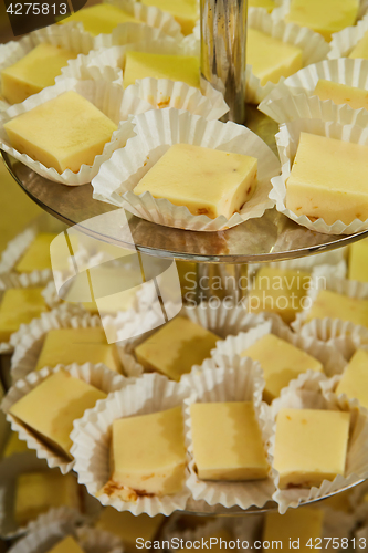 Image of Cake buffet for a birthday party.