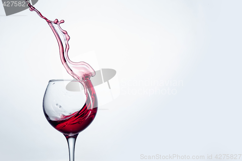 Image of The one wine glass against white