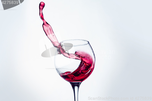 Image of The one wine glass against white