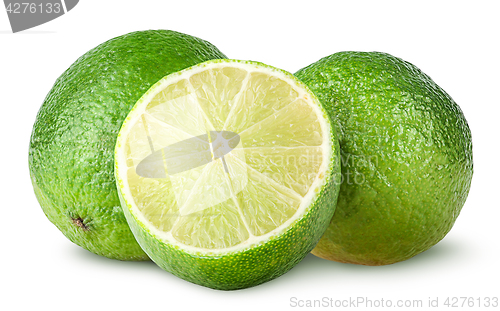 Image of Half and two whole limes