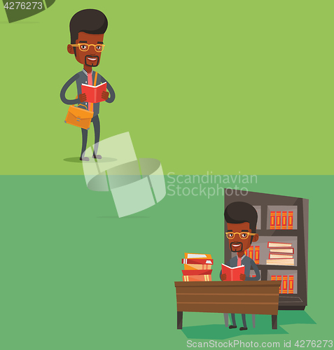 Image of Two educational banners with space for text.