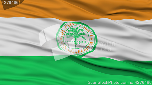 Image of Closeup of Miami City Flag