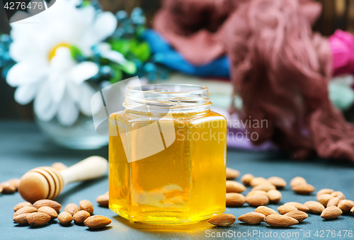 Image of honey with nuts