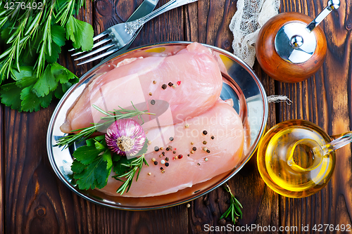 Image of raw chicken fillet