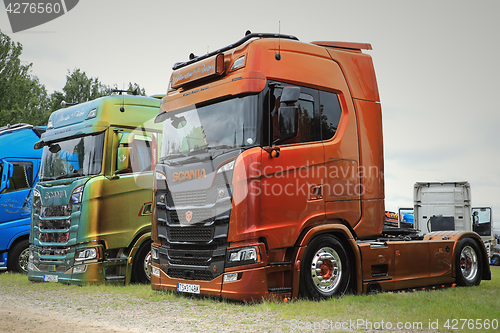 Image of Two NextGen Scania S580 Trucks of Martin Pakos