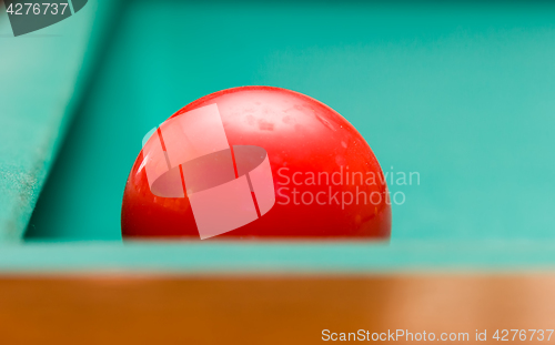 Image of Red Billiard Ball