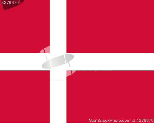 Image of Colored flag of Denmark